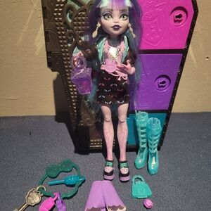 Monster High Doll with Accessories - Purple and Blue